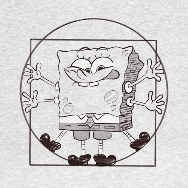 vitruvian spongebob by creativeballoon